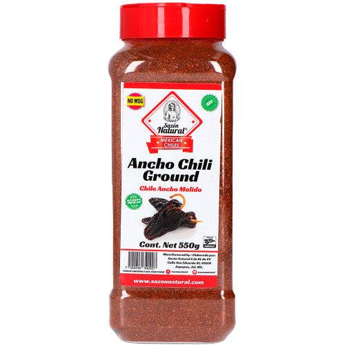 Condiment Pudra de Ancho Chili 550g Sazon Natural