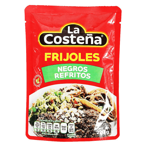 Fasole neagra prajita la punga 220g La Costena