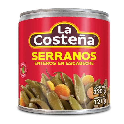 Ardei Serrano Intregi 199g La Costena