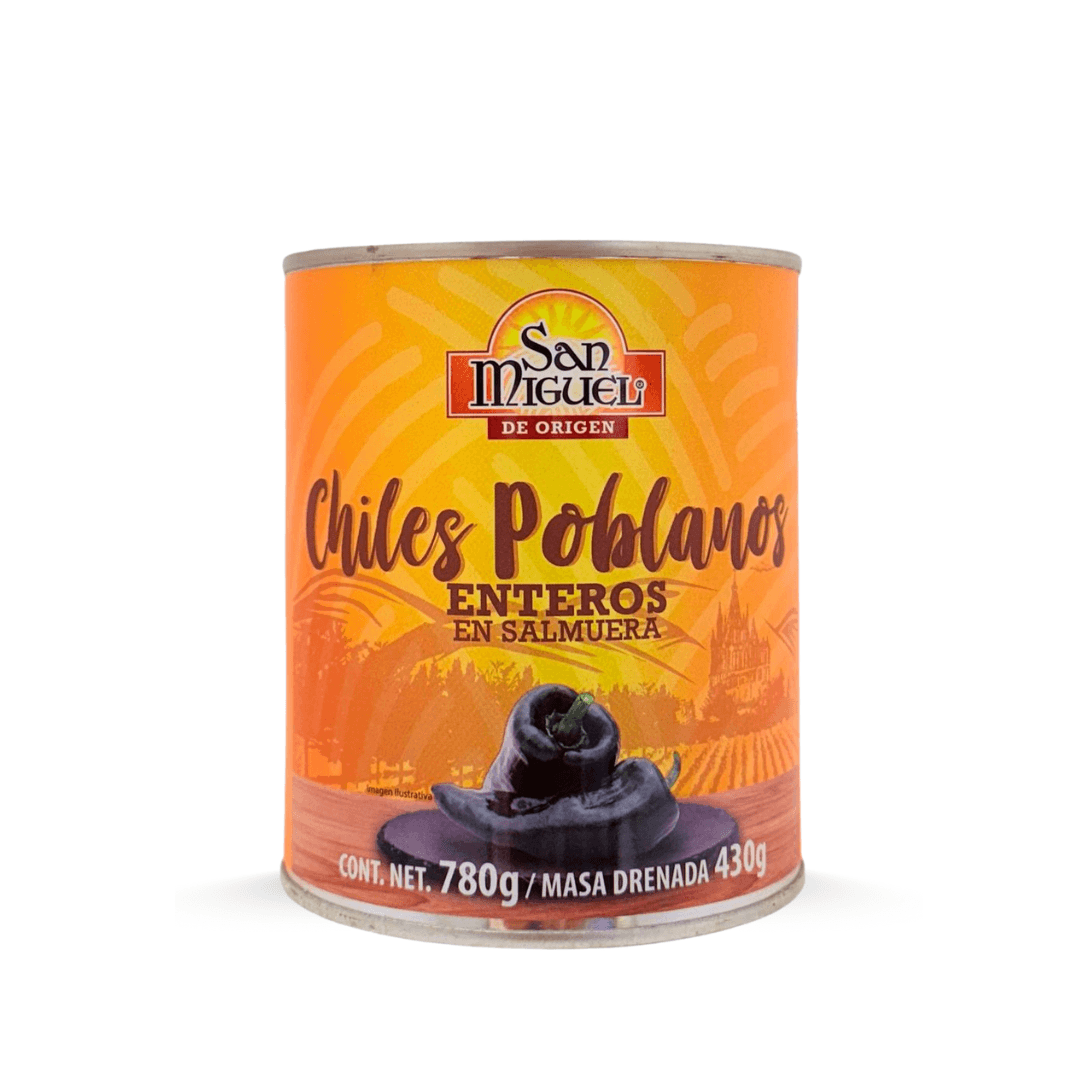 Ardei Poblano intregi San Miguel 780g