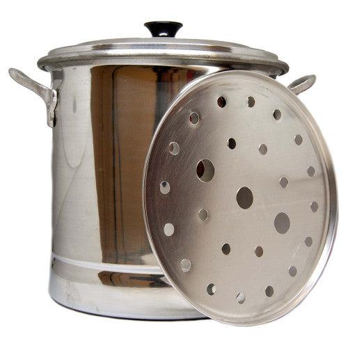 Oala de gatit cu aburi pentru tamale din aluminiu, 20 litri
