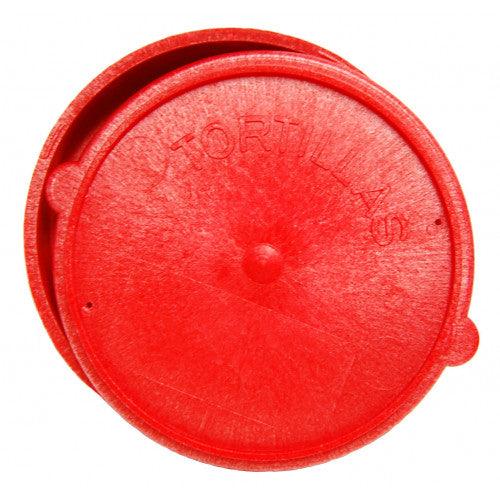 Tortilliera din plastic rosu 15 cm