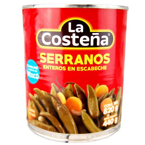 Ardei Serrano Intregi 820g La Costena