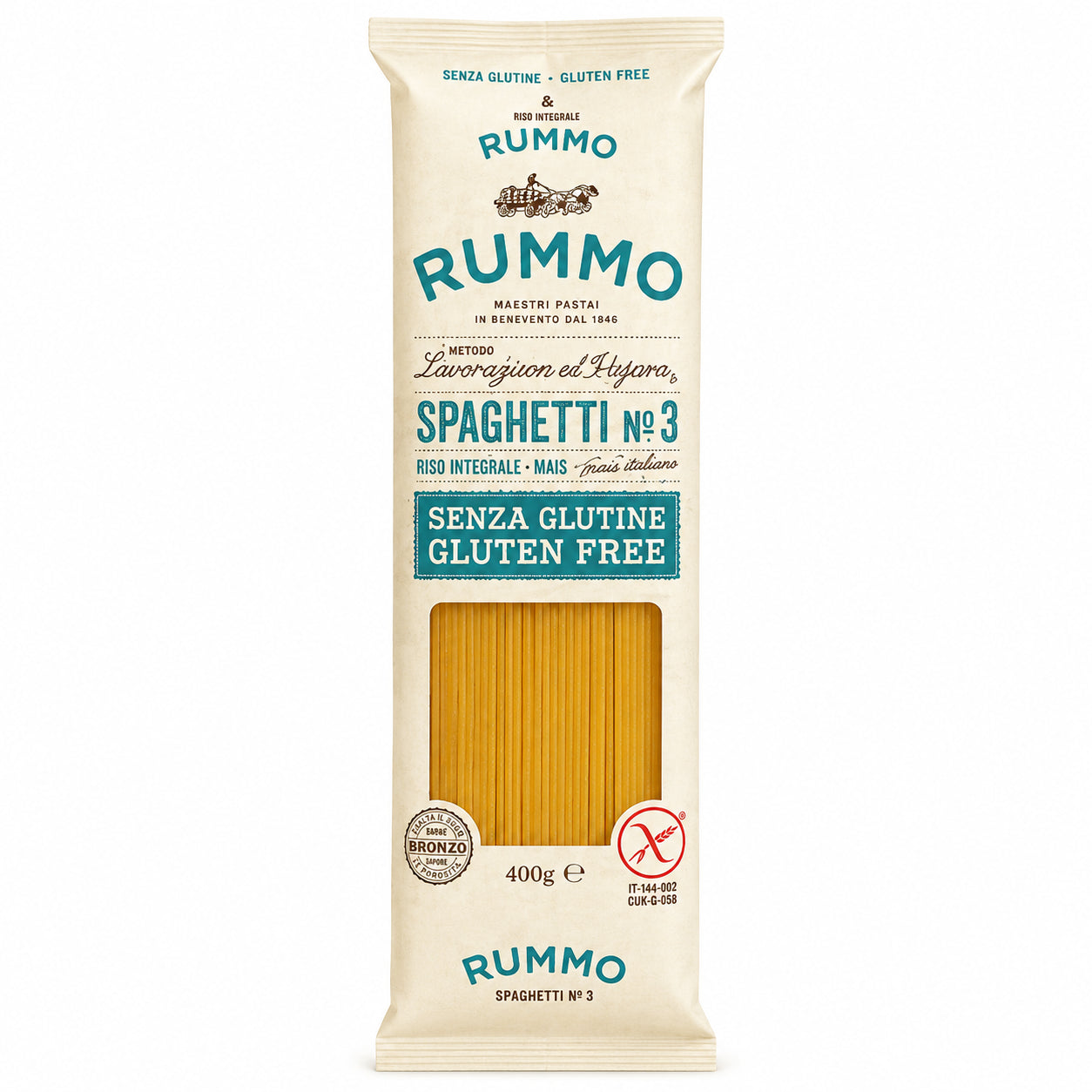 Paste Spaghetti nr. 3 fara gluten 400g - Rummo
