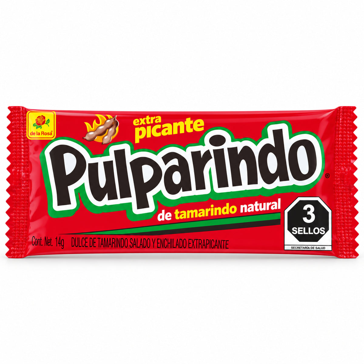 Pulparindo Extra Picant 14g – De La Rosa