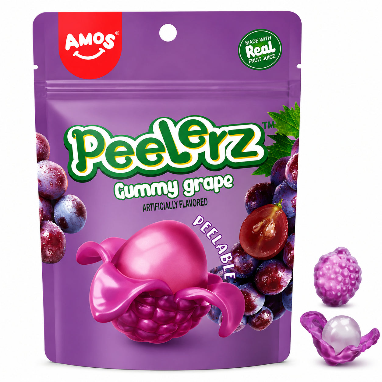 Amos Peelerz cu aroma de struguri 65 g