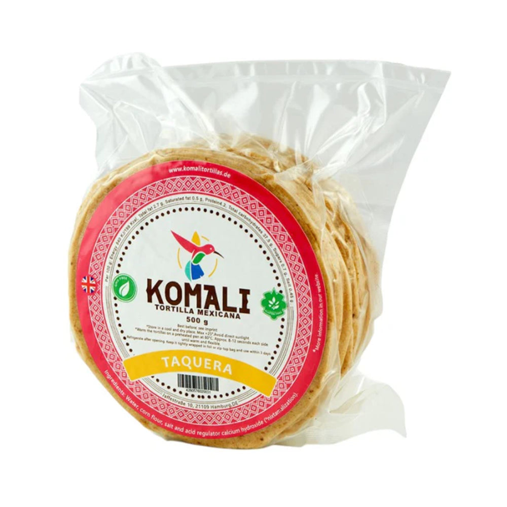 Tortilla mexicana taquera din porumb 12cm, 500g – Komali