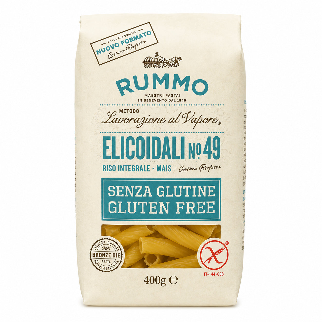 Paste Elicoidali nr. 49 fara gluten 400g - Rummo