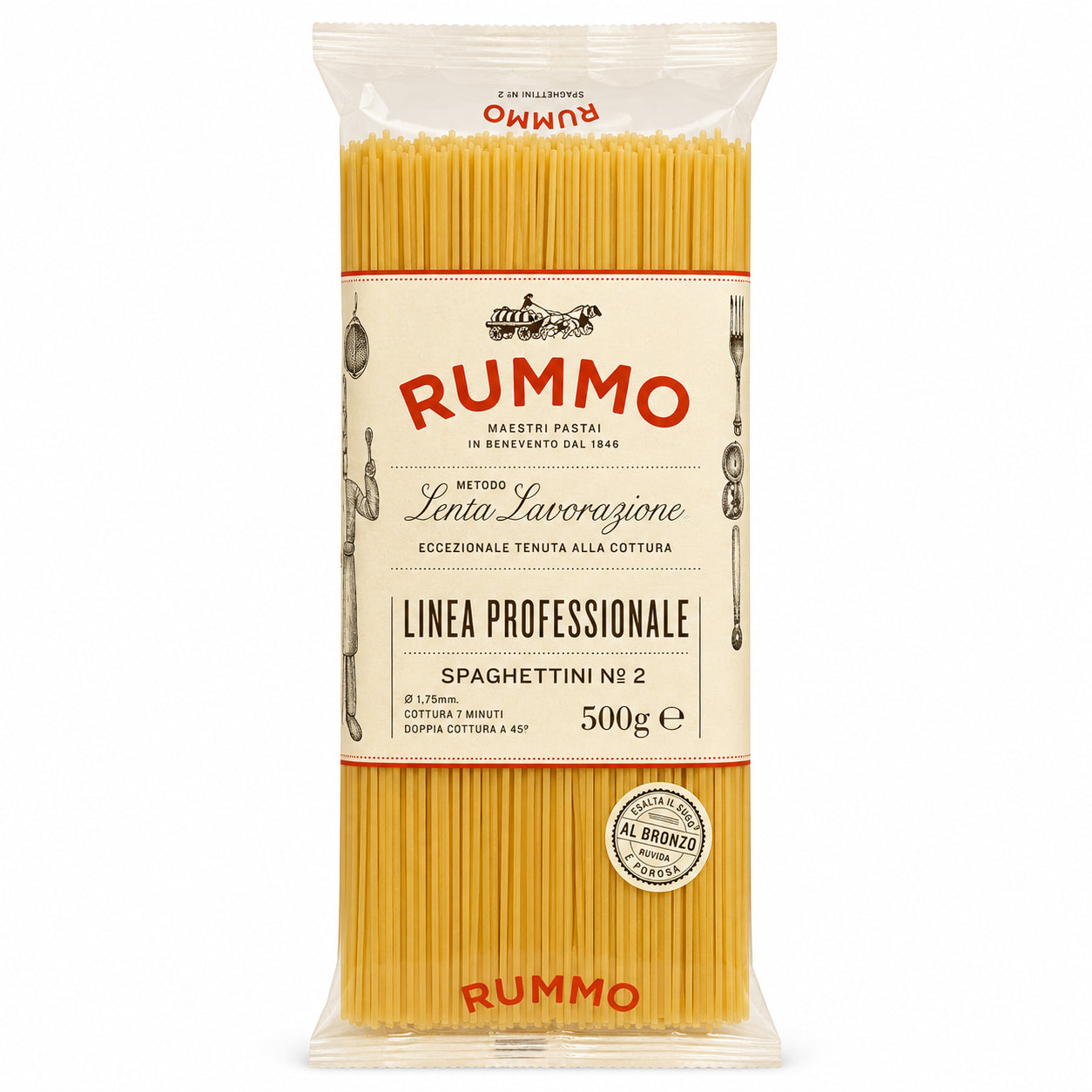 Paste Spaghettini nr. 2 500g - Rummo