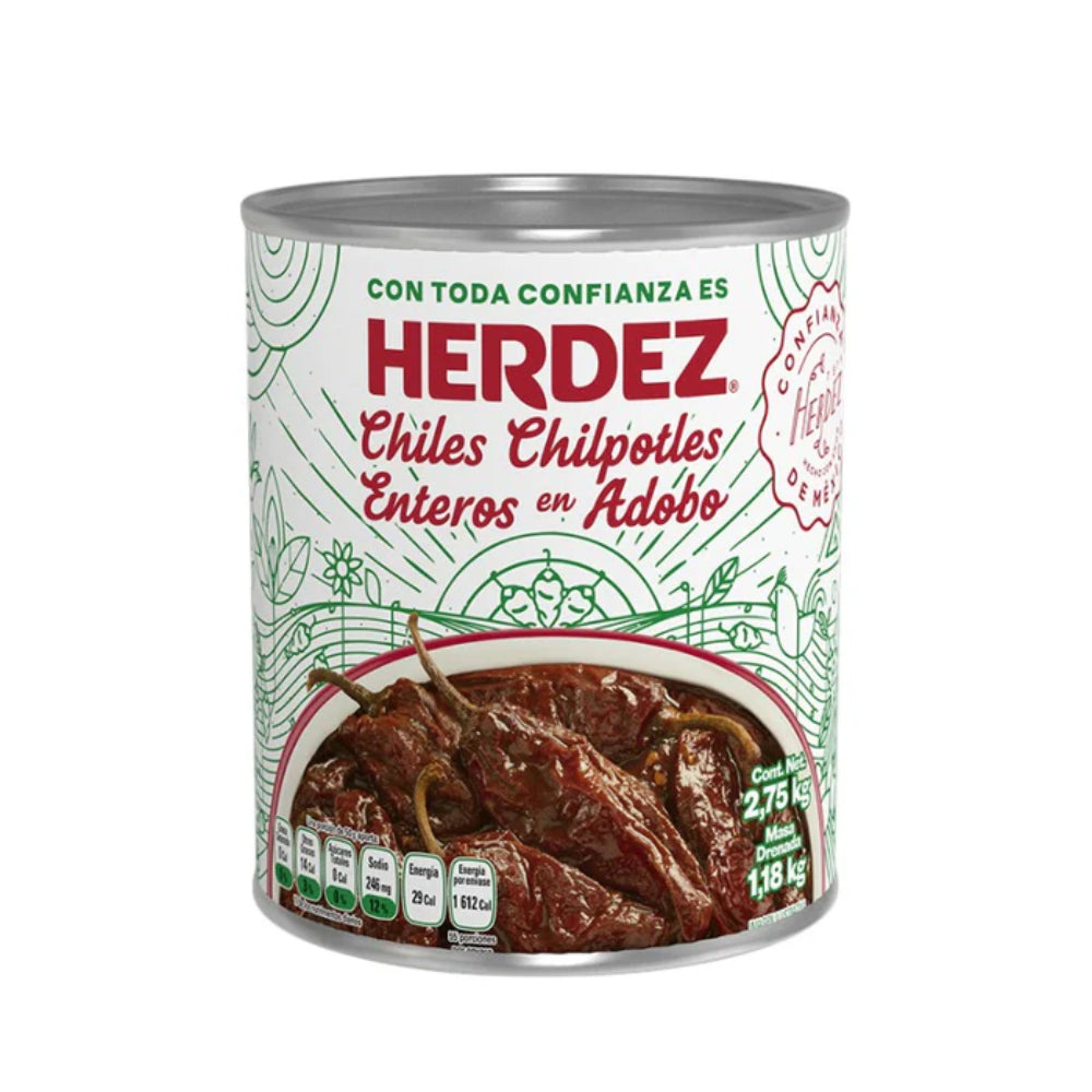 Ardei Chipotle in sos Adobo 2,75kg – Herdez