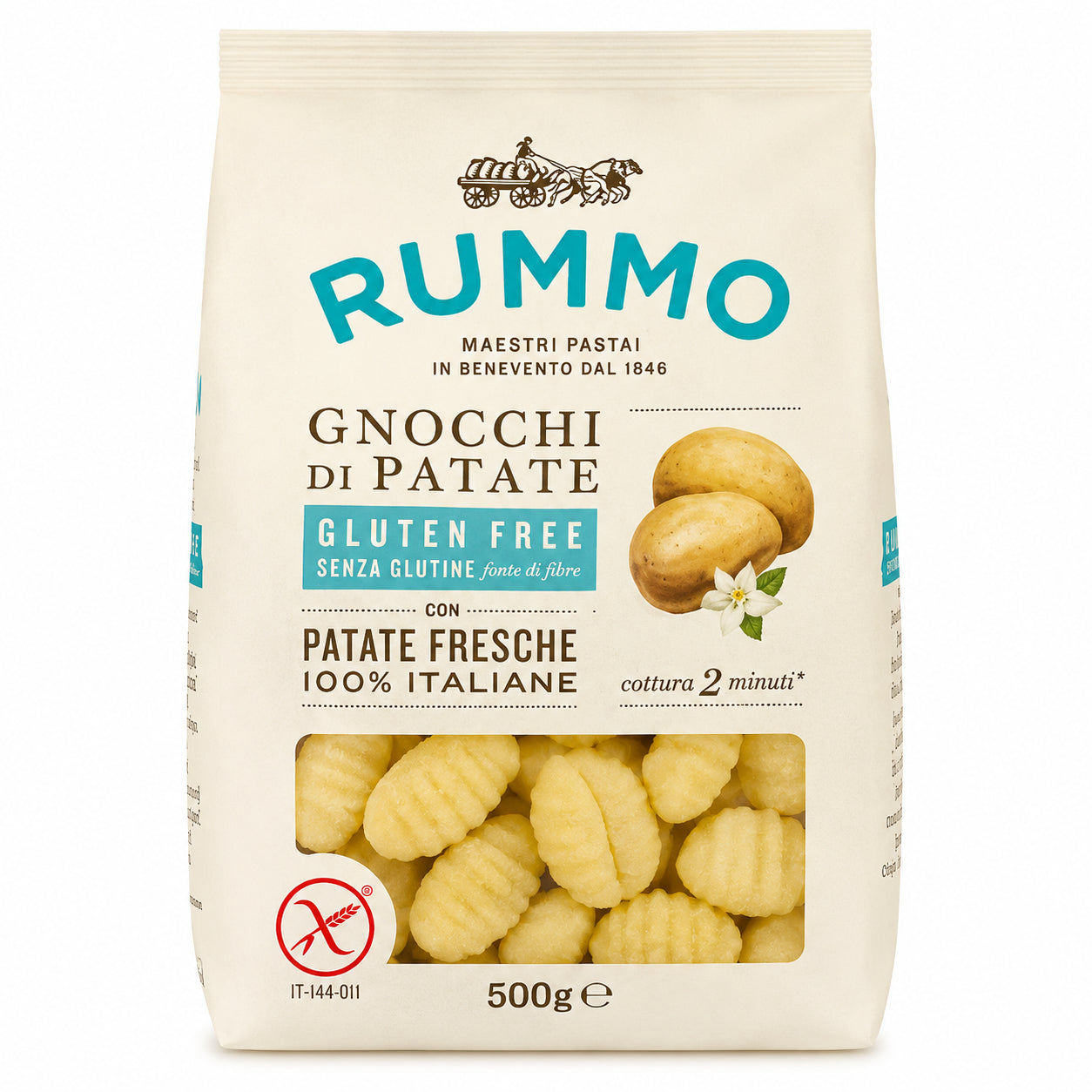 Gnocchi di patate nr. 117 fara gluten 500g - Rummo
