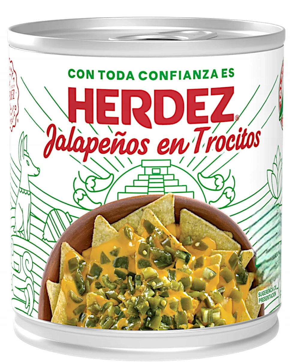Ardei Jalapenos bucati 2,9kg – Herdez
