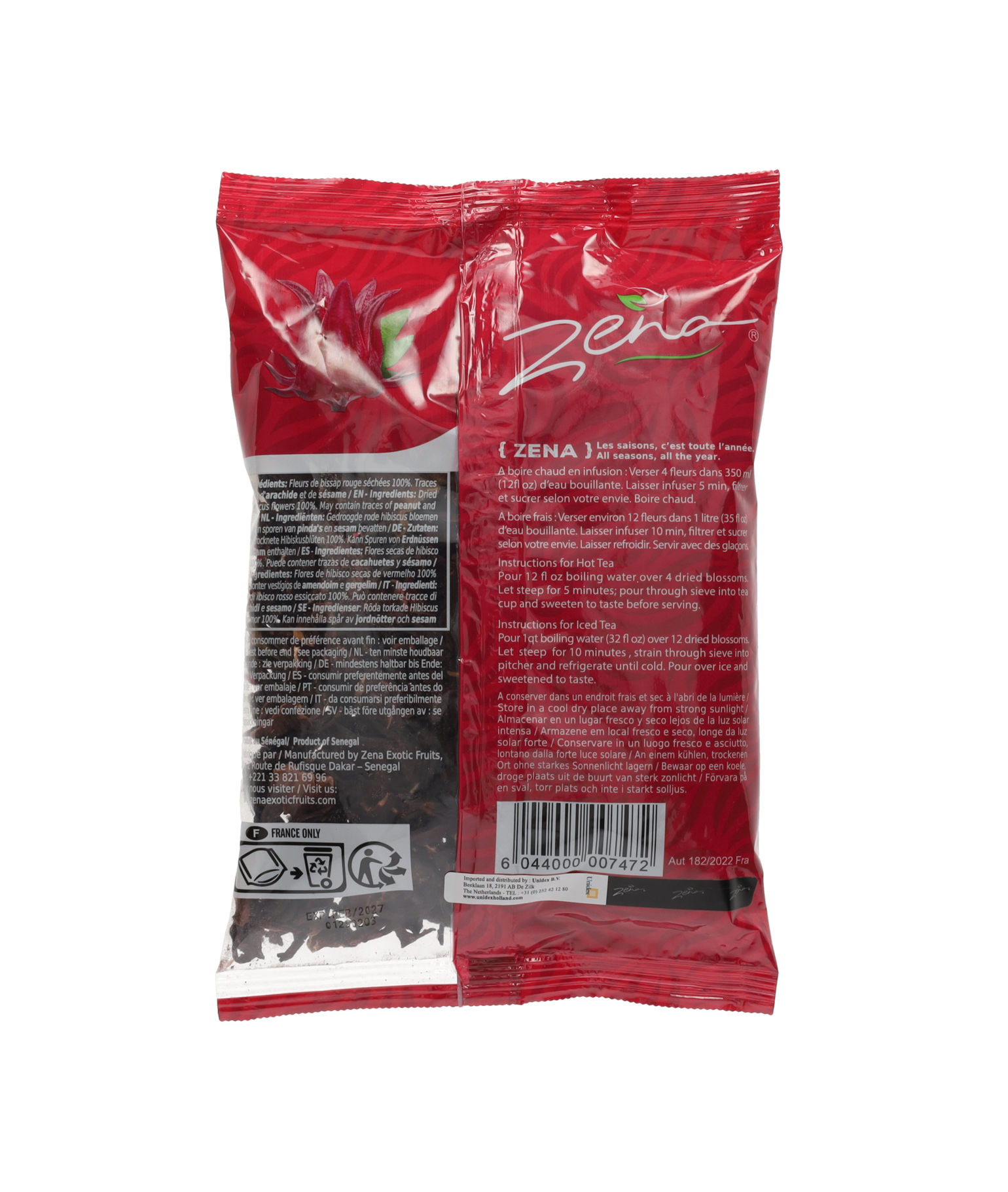 Floare Hibiscus Uscata Rosie (Sorrel) Zena 125 g