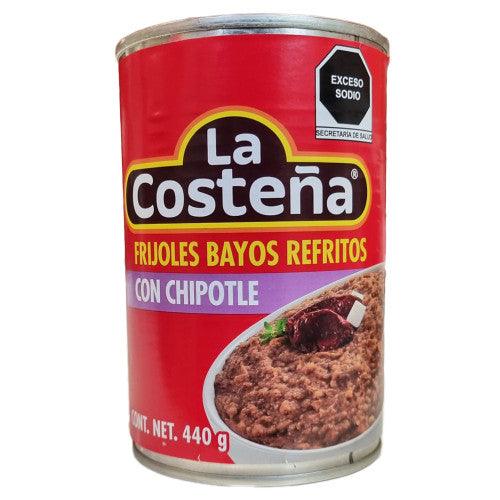 Fasole Pinto Prajita cu Chipotle 440g La Costena