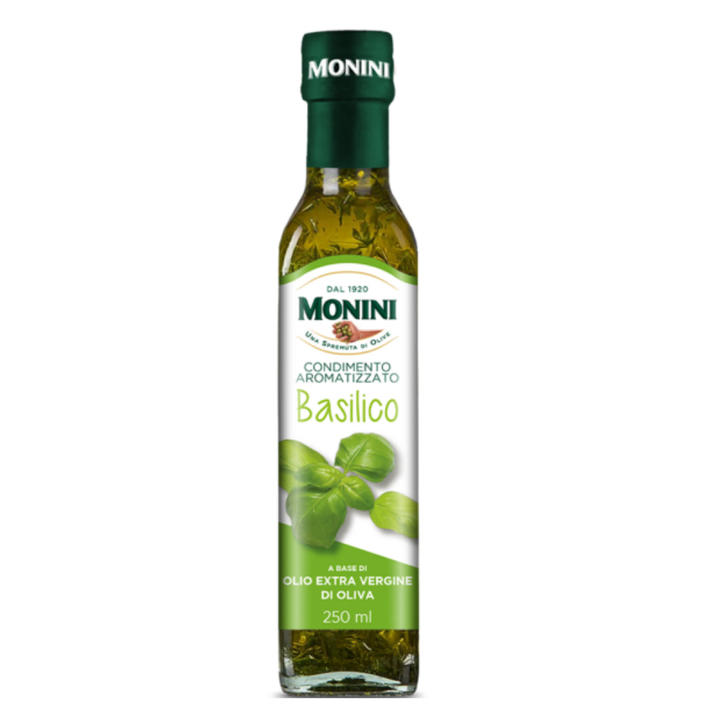 Ulei de masline extravirgin aromatizat cu busuioc 250ml – Monini