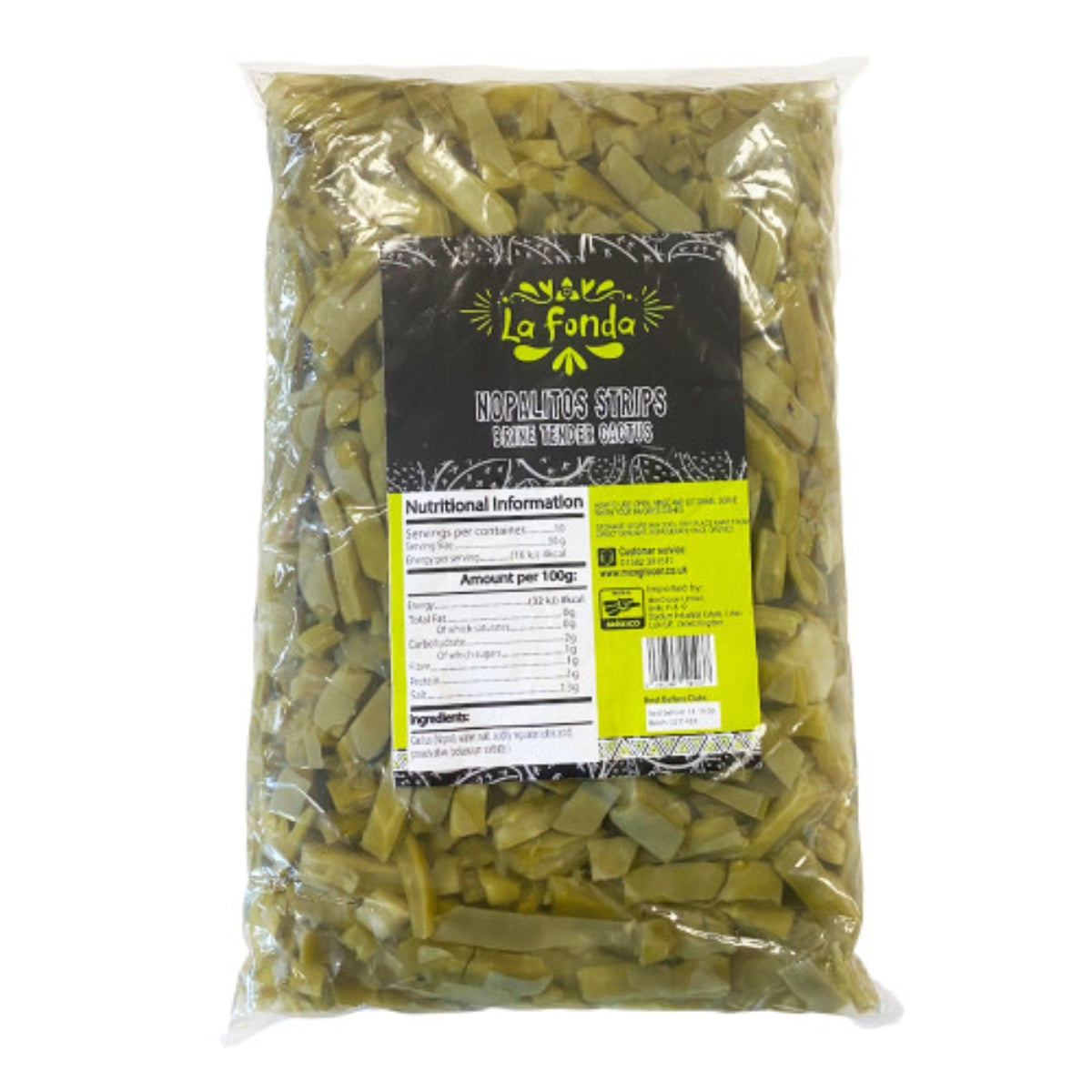 Fasii de cactus Nopales 1kg – La Fonda
