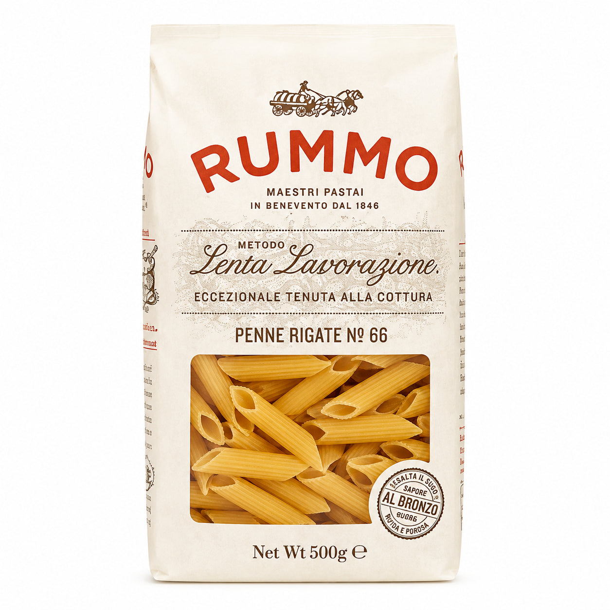 Paste Penne rigate nr. 66 500g - Rummo