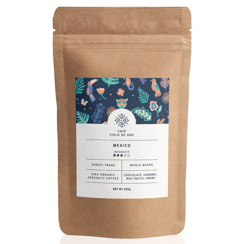 Cafea boabe de specialitate Cafe Cielo De Oro 250g, prajire medie, ideala pentru filtru sau espresso
