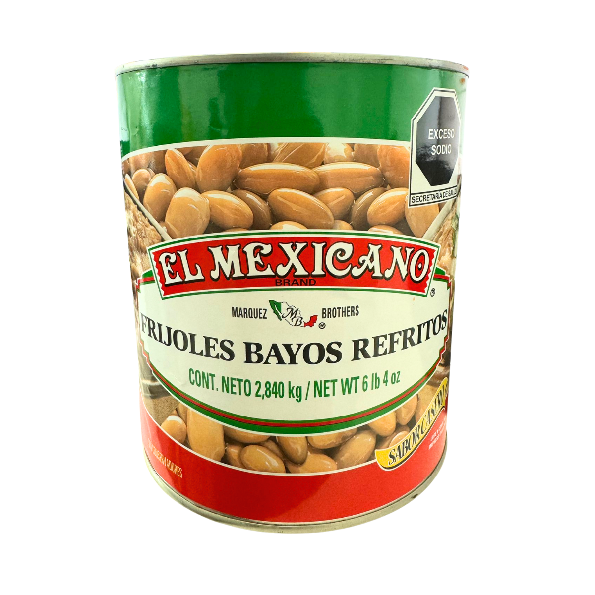 Fasole Pinto prajita 2.8kg El Mexicano