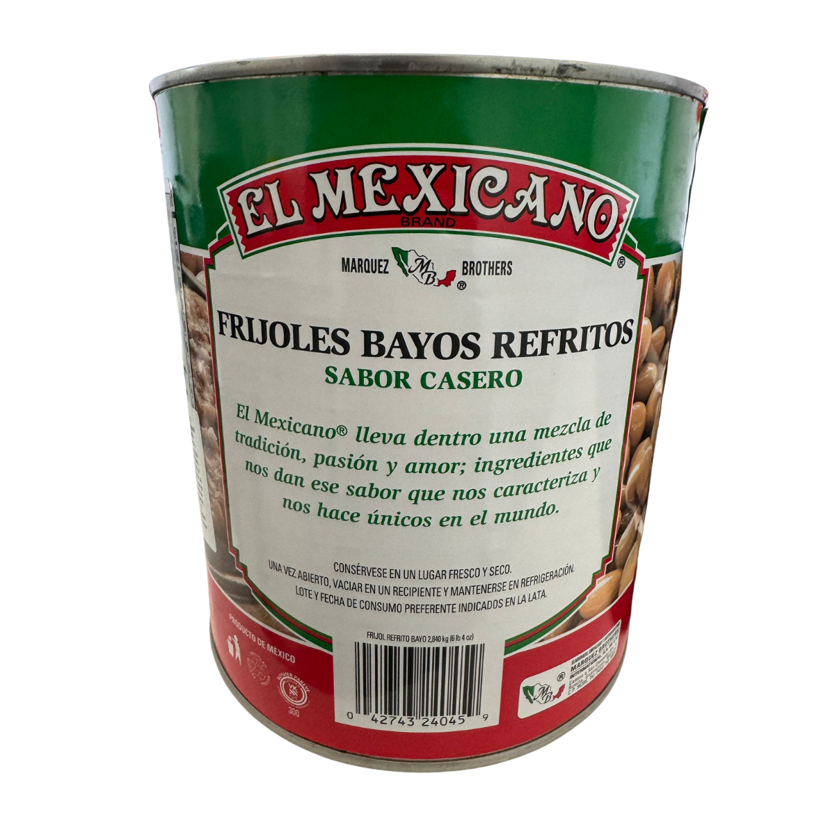 Fasole Pinto prajita 2.8kg El Mexicano