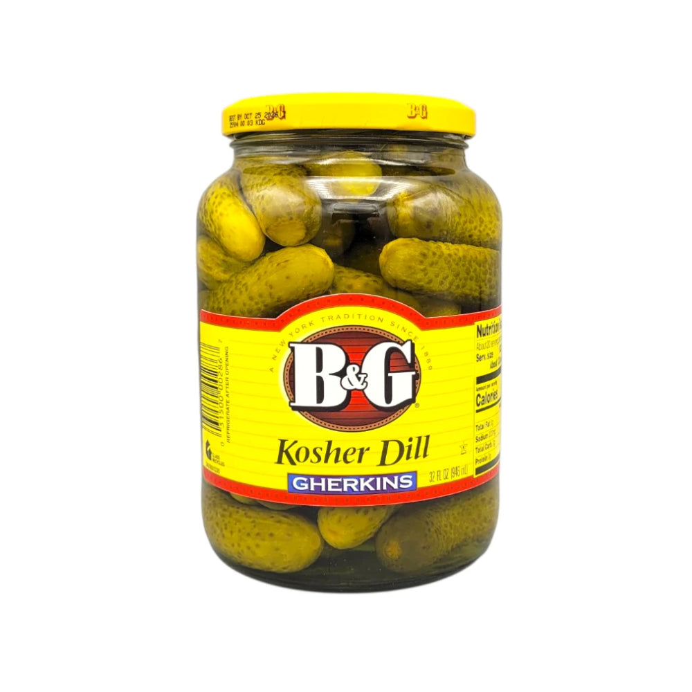 Castraveti murati Kosher Dill Gherkins 945ml – B&G