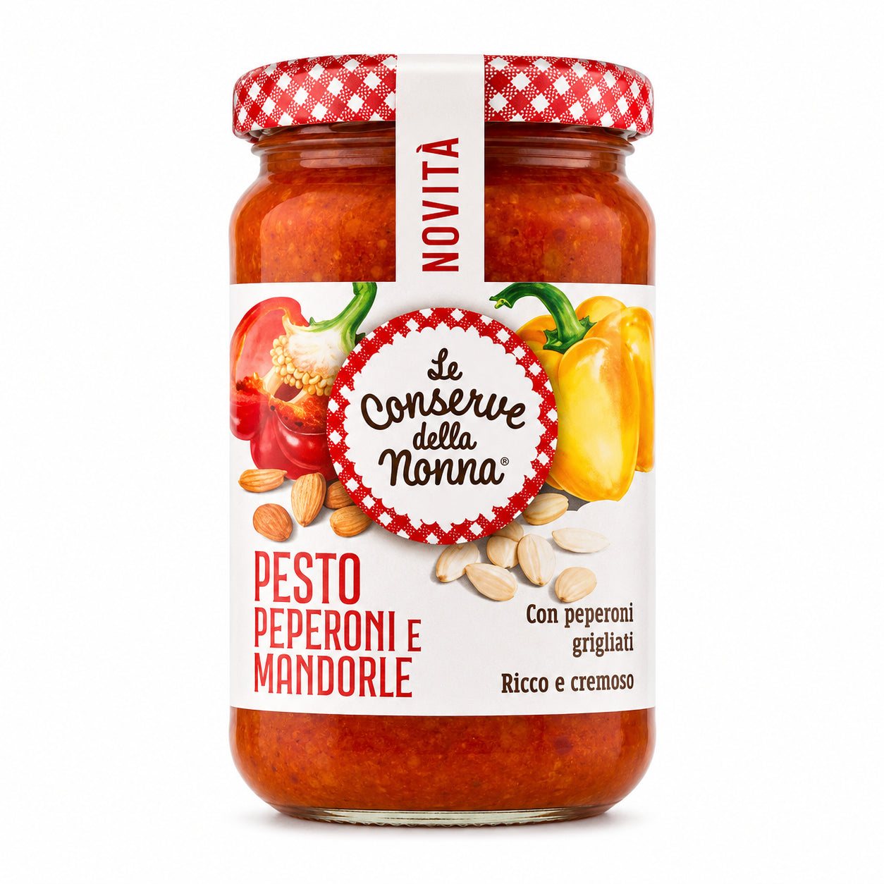 Pesto cu ardei si migdale 190g - Le Conserve della Nonna
