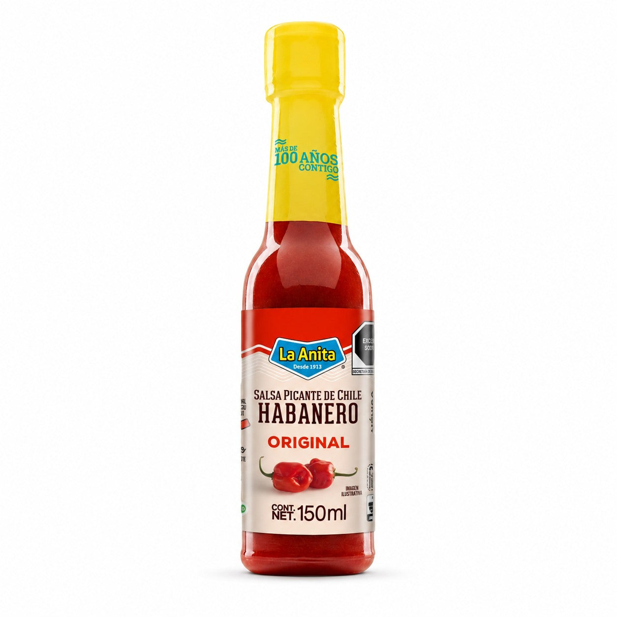 Sos picant habanero rosu PET EU - 150 ml - La Anita