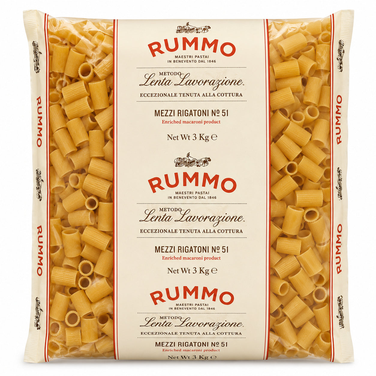 Paste Mezzi rigatoni nr. 51 3kg - Rummo