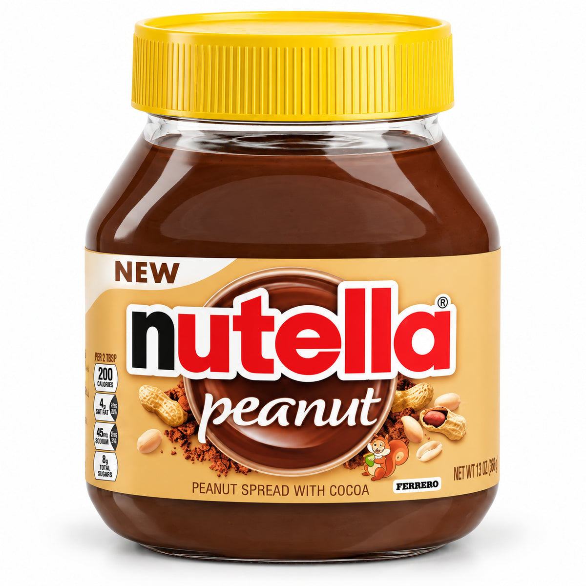 Nutella cu alune si arahide 371g