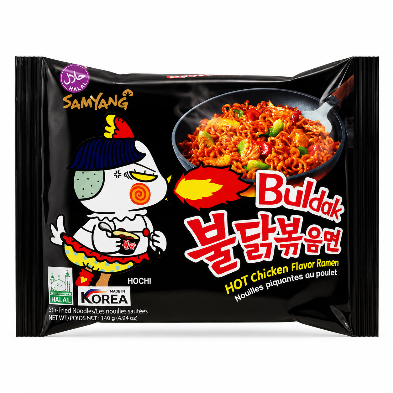 Buldak Hot Chicken noodles instant foarte picanti 140 g