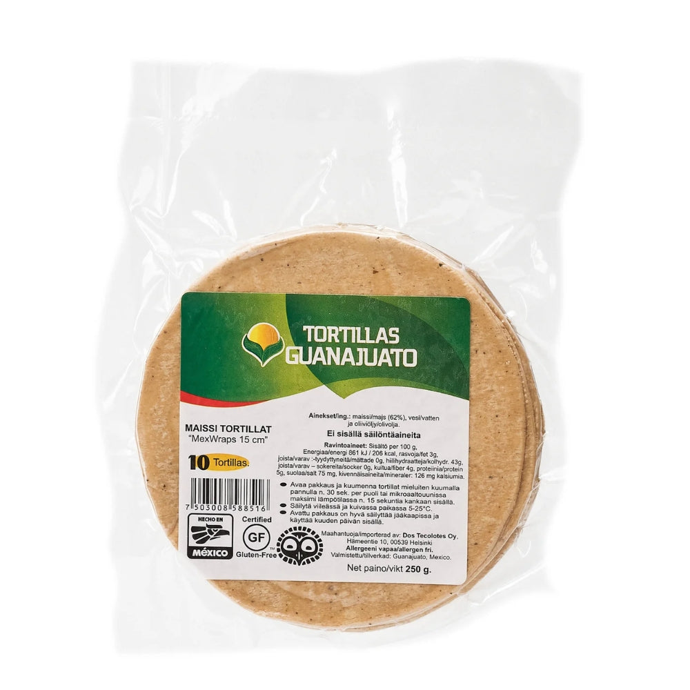Tortilla mexicana din porumb alb Mexicana 12 cm 500 g