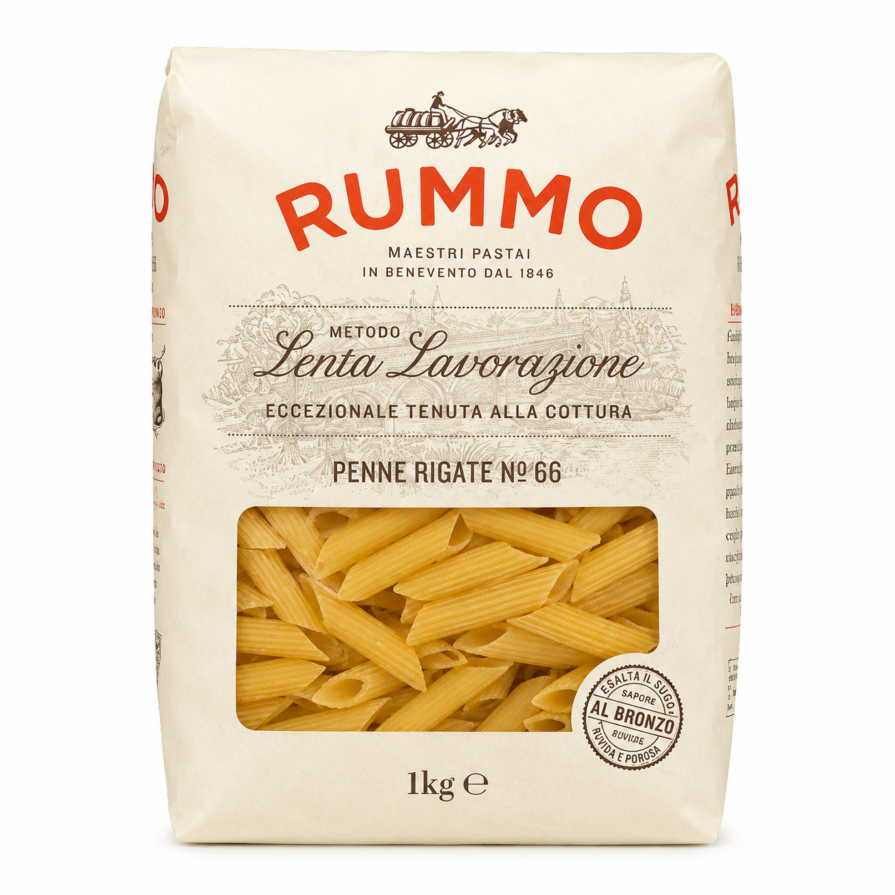 Paste Penne rigate nr. 66 1kg - Rummo