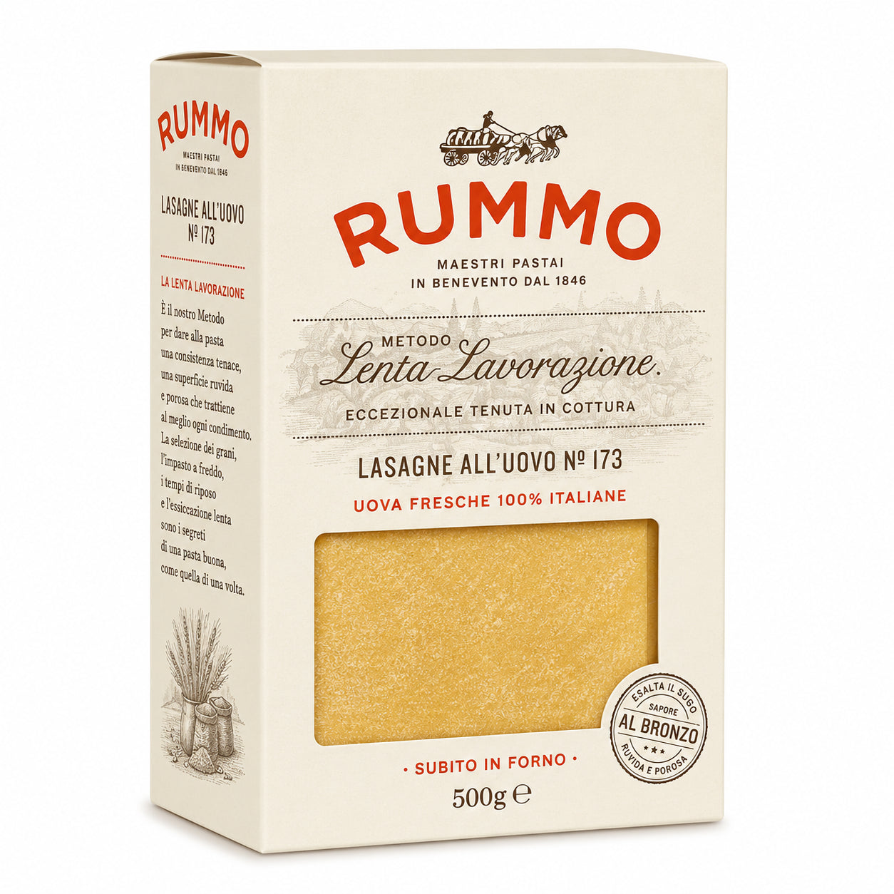 Foi de lasagna cu ou nr. 173 500g - Rummo