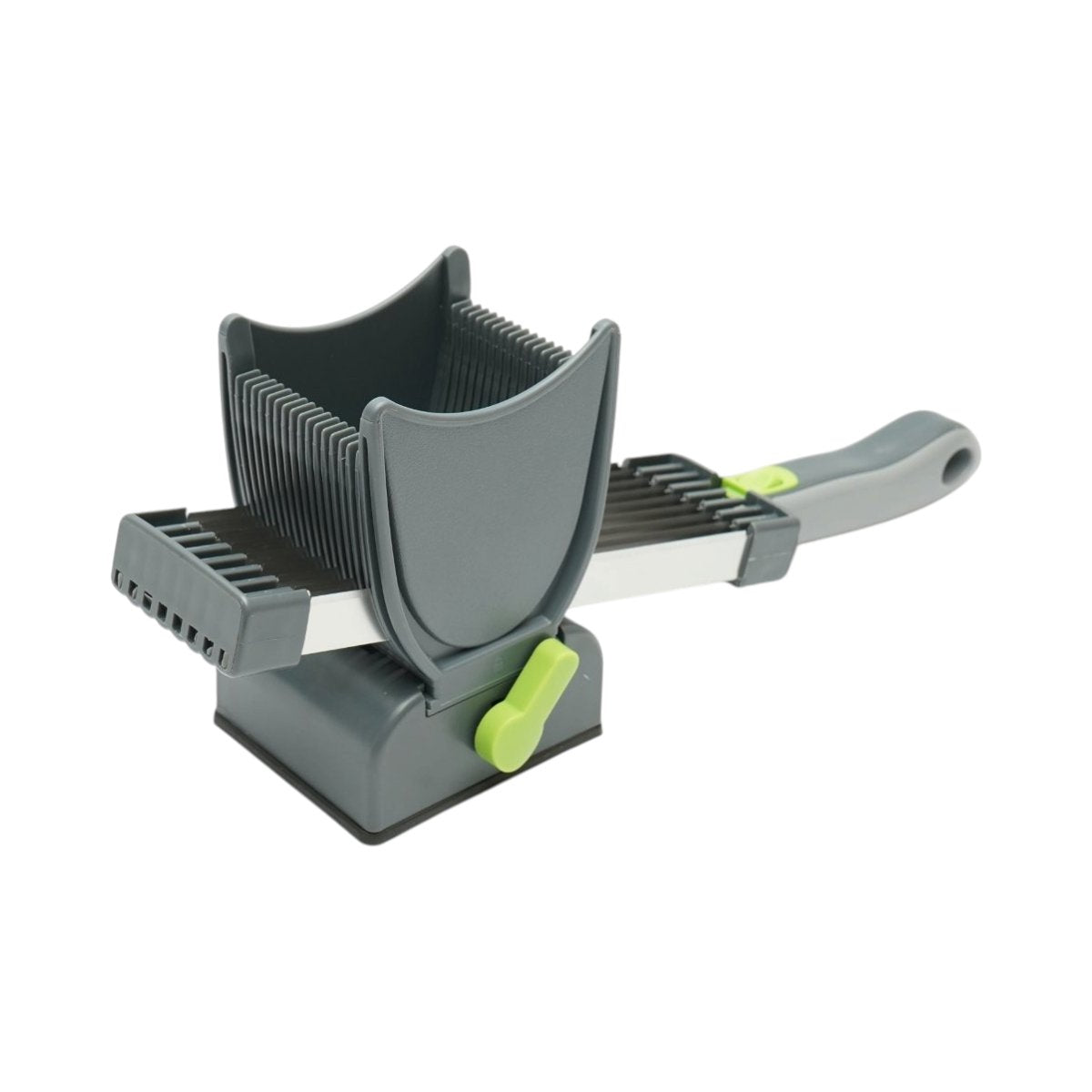 Feliator manual pentru carne cu 17 lame inox - taiere felii, fasii si cuburi 2/4 mm