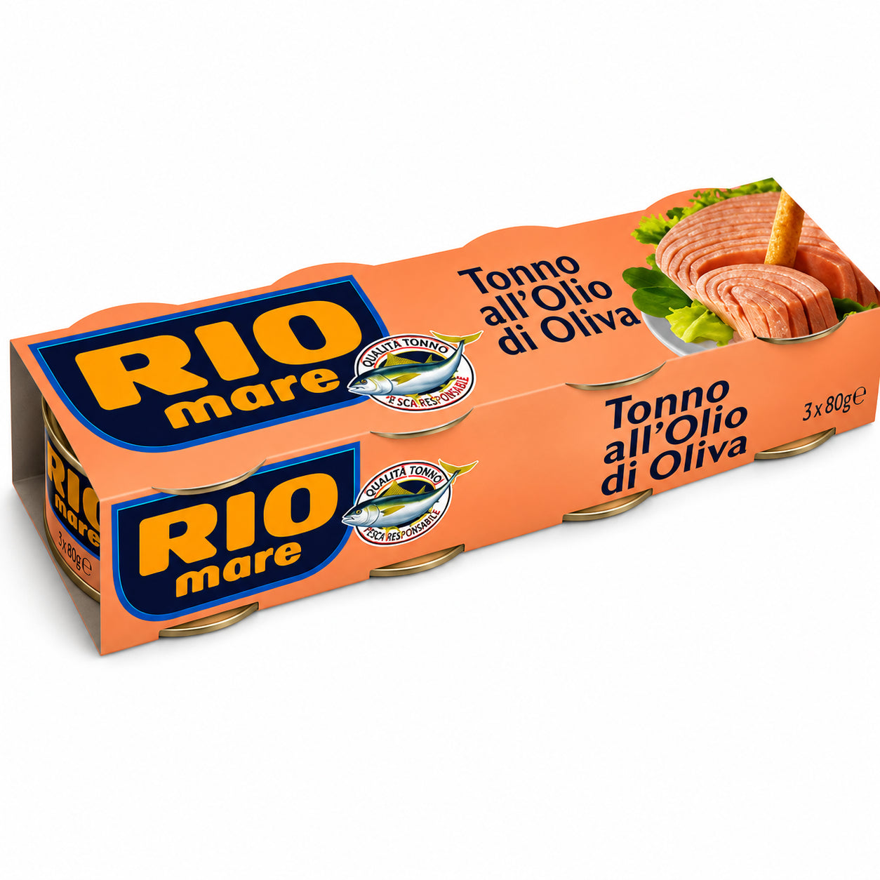 Ton in ulei de masline 4 x 80g - Rio Mare