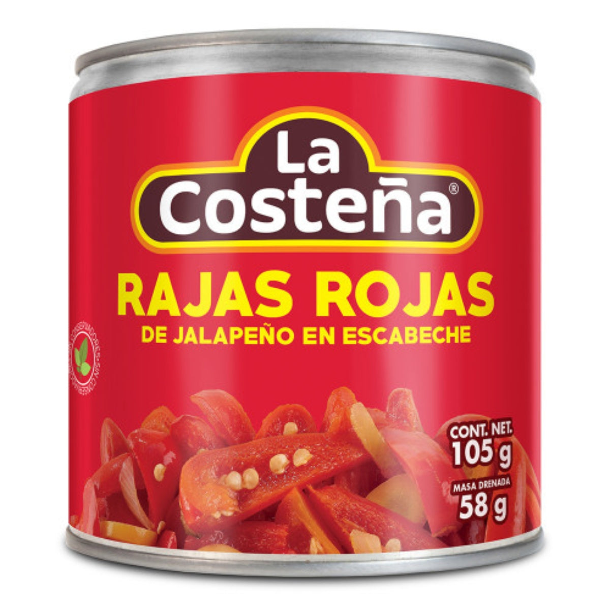 Jalapeno Rosu Felii in Escabeche Mexican 199g La Costena
