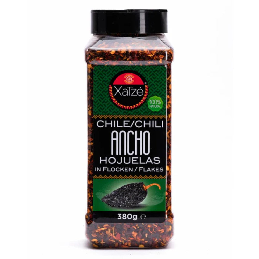 Fulgi de ardei Ancho uscat 380g – Xatze