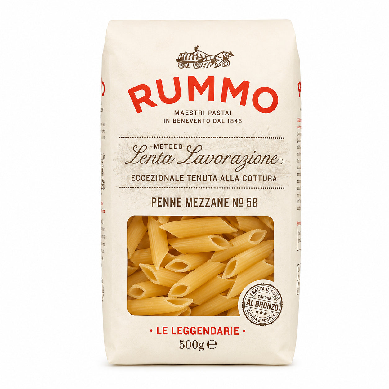 Paste Penne mezzane nr. 58 500g - Rummo