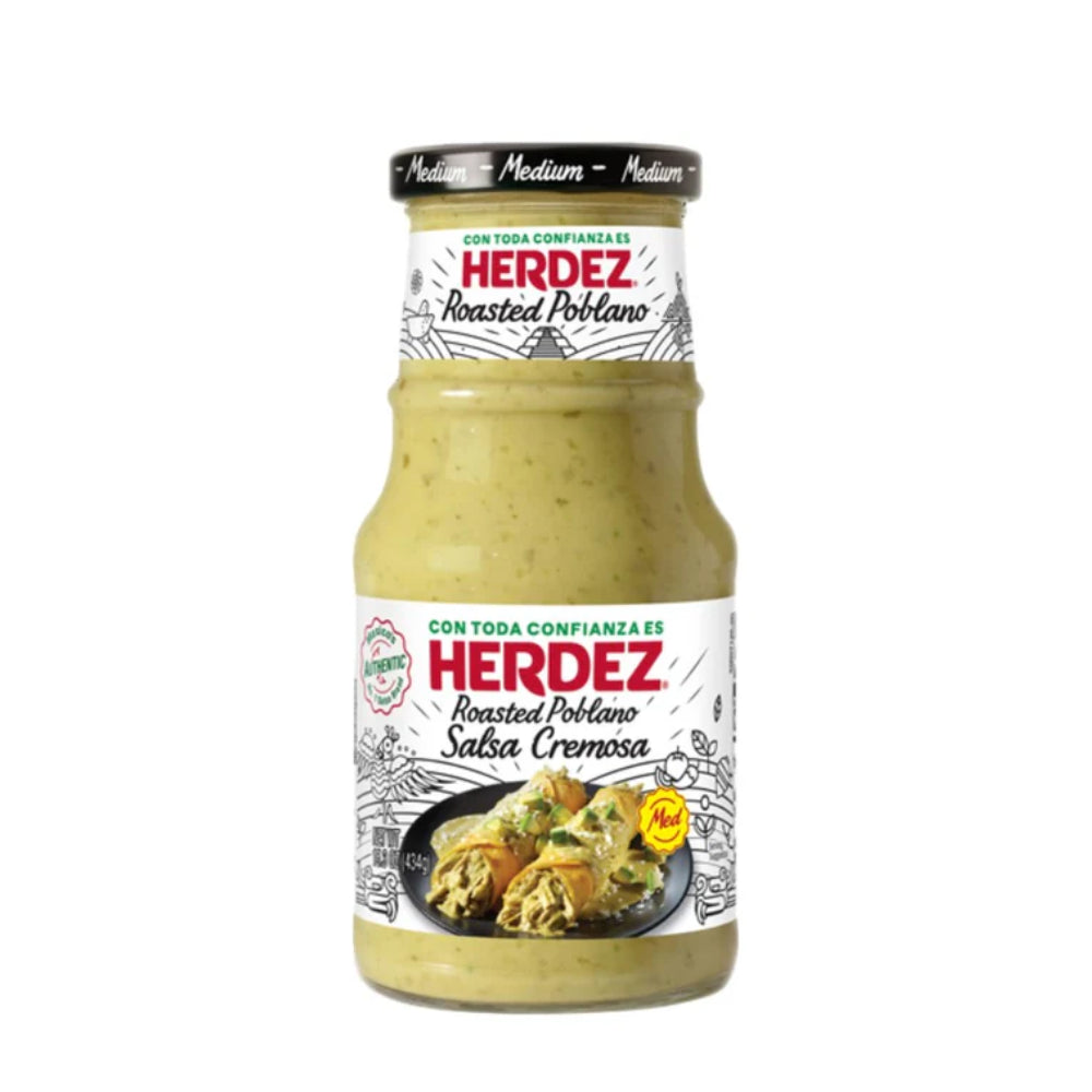 Sos Salsa Poblano cremosa 434g – Herdez